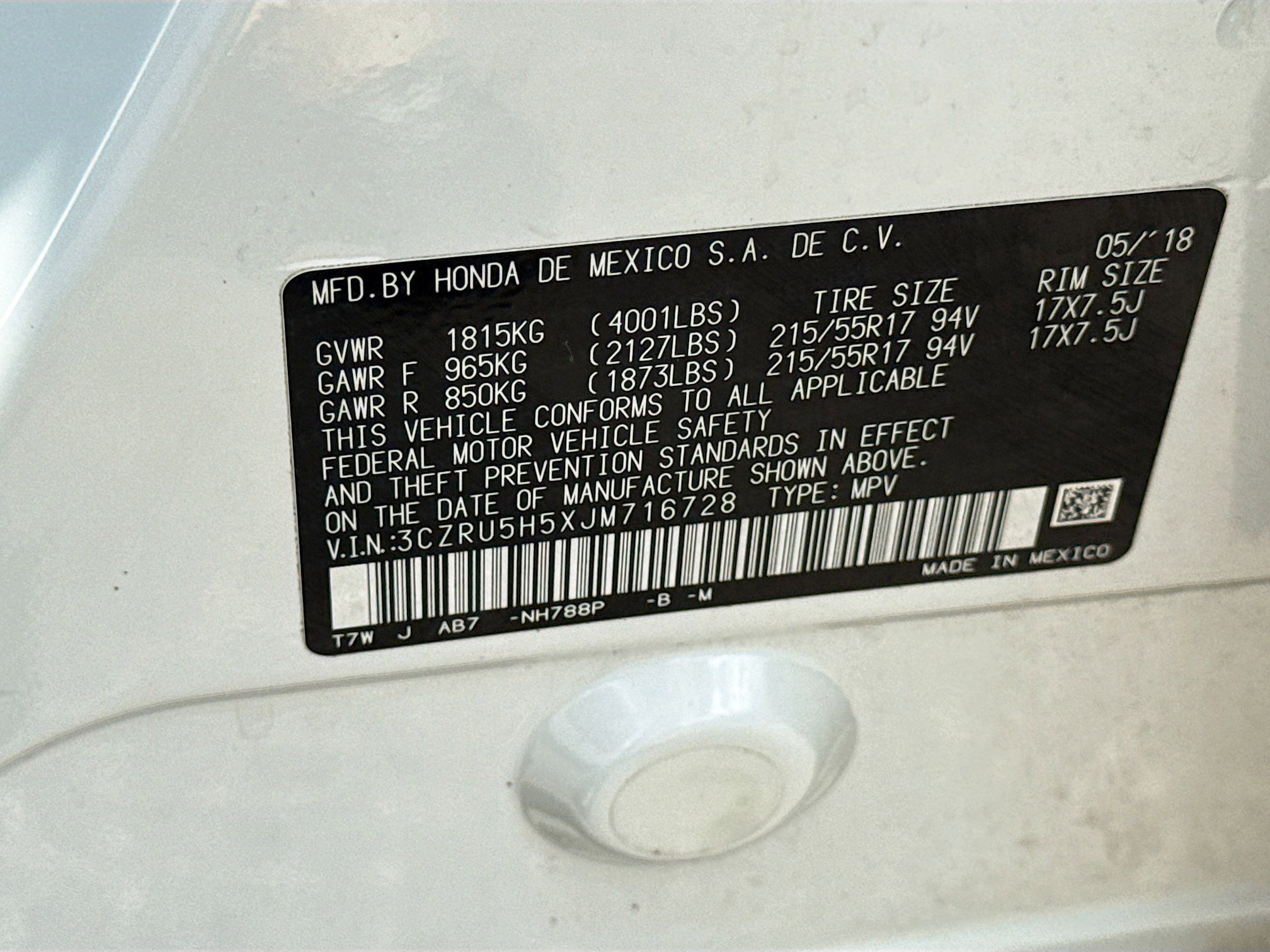 Used 2018 Honda HR-V EX image 41