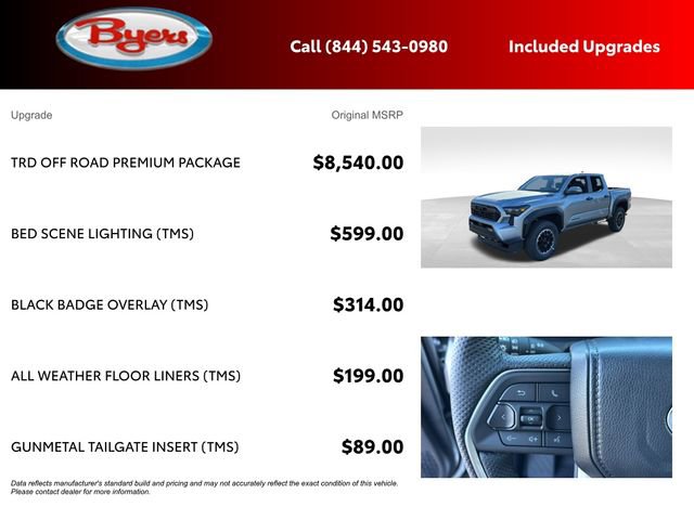 New 2025 Toyota Tacoma TRD Off-Road w/ TRD Off Road Premium Package image 5