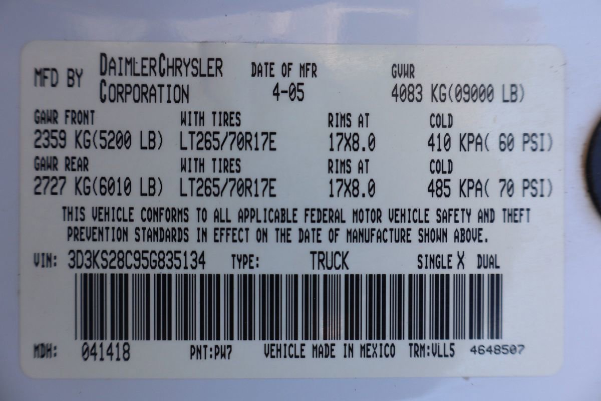 Used 2005 Dodge Ram 2500 Truck SLT AWD/4WD image 44