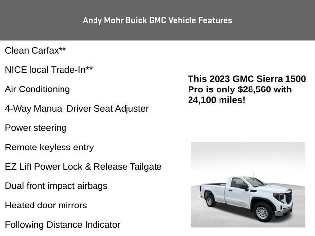 Used 2023 GMC Sierra 1500 Pro w/ Convenience Package RWD image 4