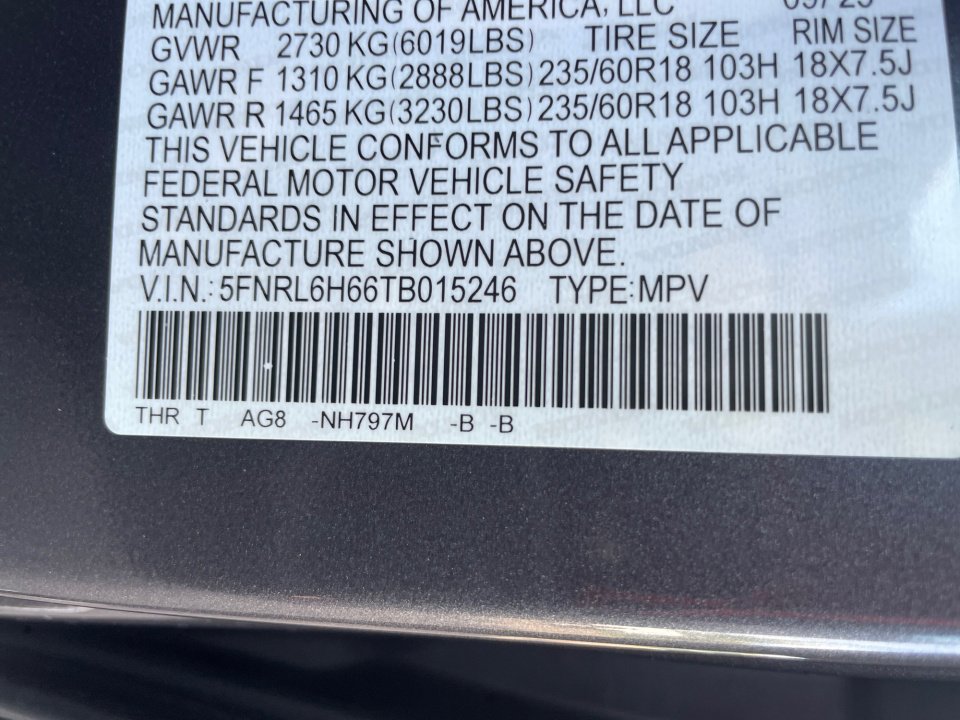 New 2026 Honda Odyssey EX-L image 35