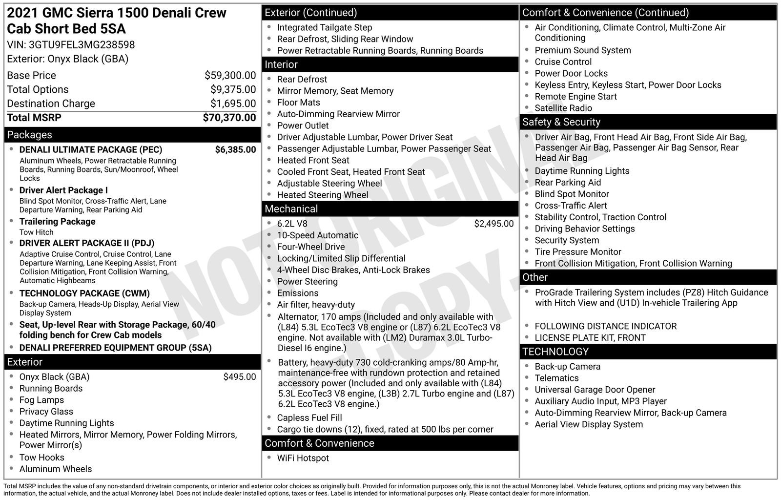 Used 2021 GMC Sierra 1500 Denali w/ Denali Ultimate Package image 34