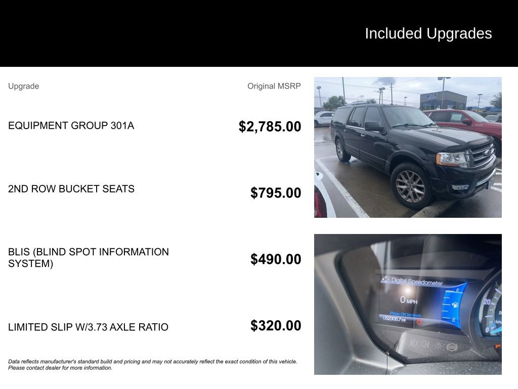 Used 2017 Ford Expedition EL Limited w/ Equipment Group 301A RWD image 5