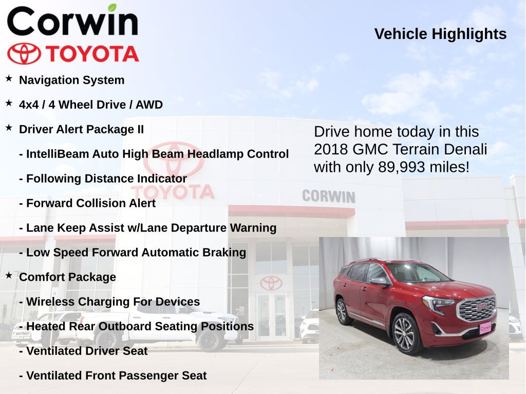 Used 2018 GMC Terrain Denali w/ Advanced Safety Package AWD/4WD image 7
