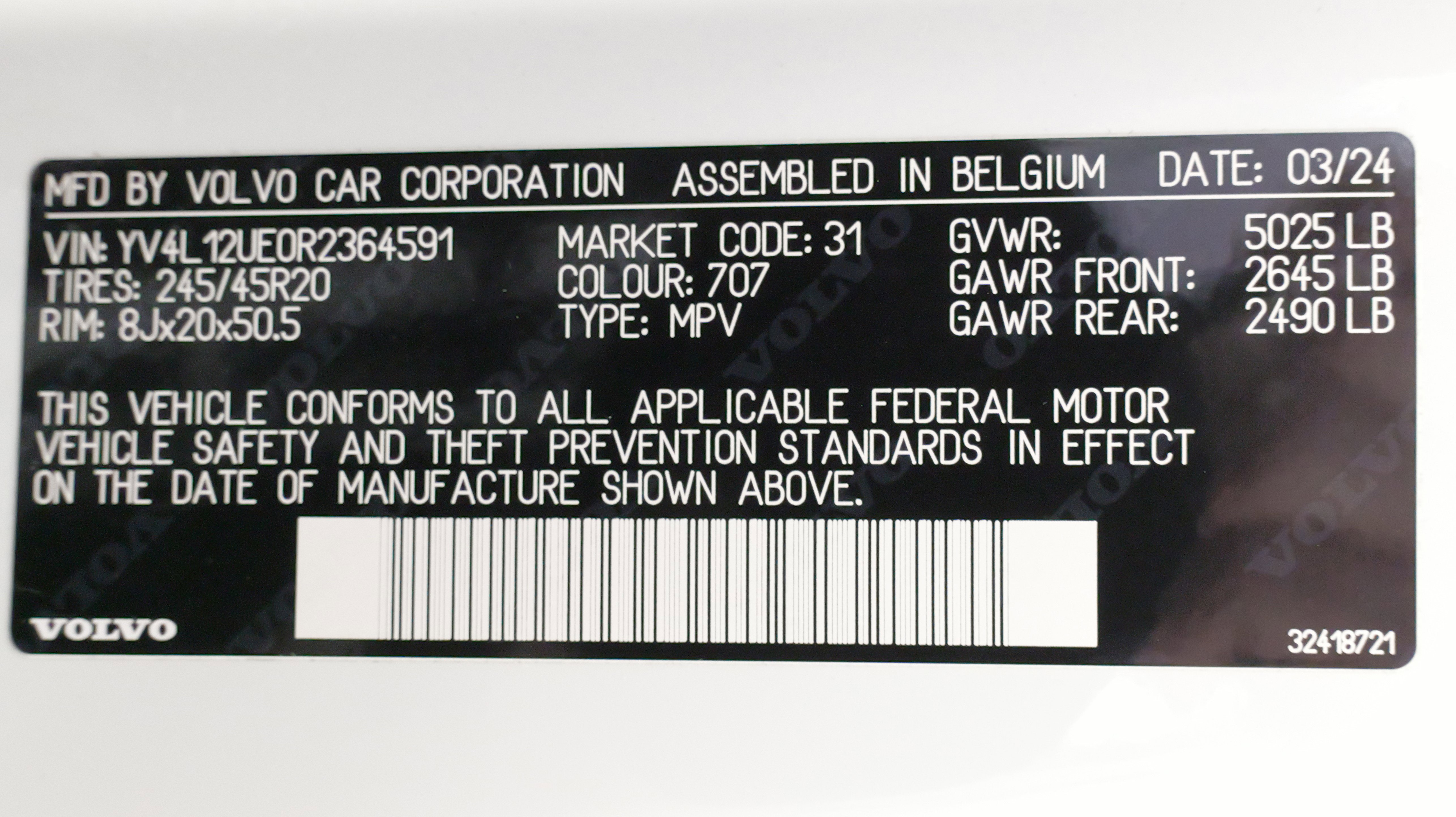 Used 2024 Volvo XC40 B5 Plus w/ Climate Package image 65