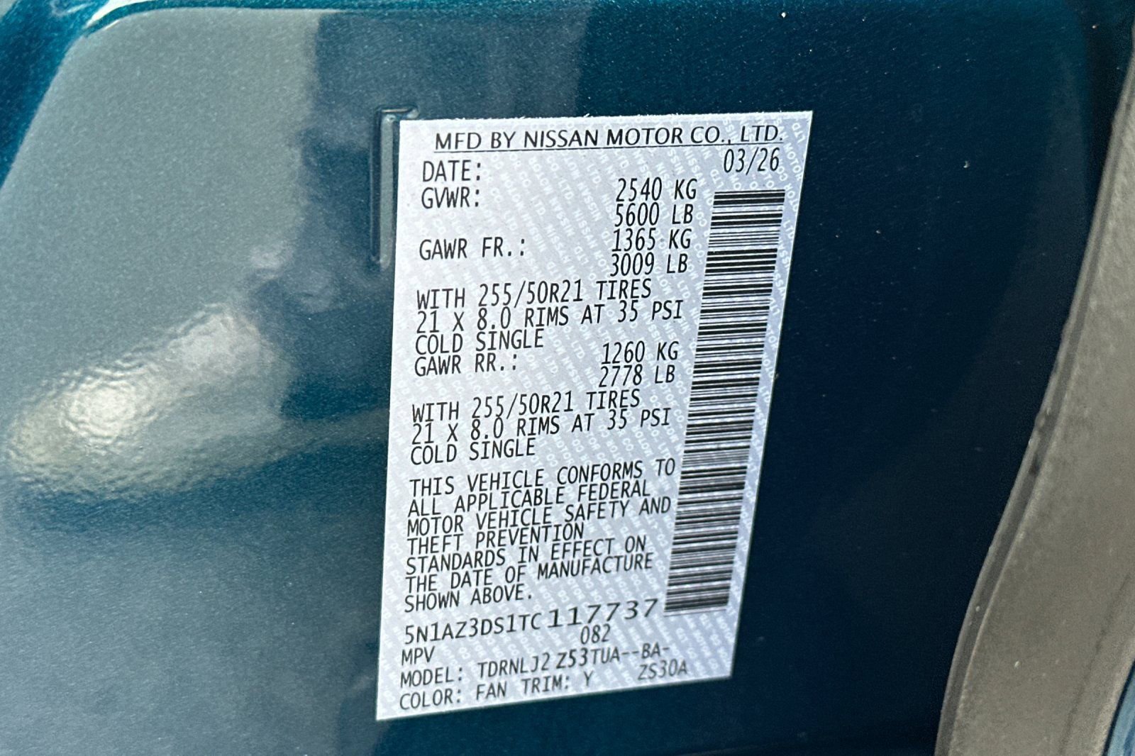 New 2026 Nissan Murano Platinum w/ Cargo Package image 34