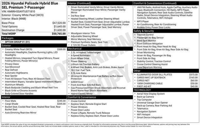 New 2026 Hyundai Palisade SEL Premium image 27