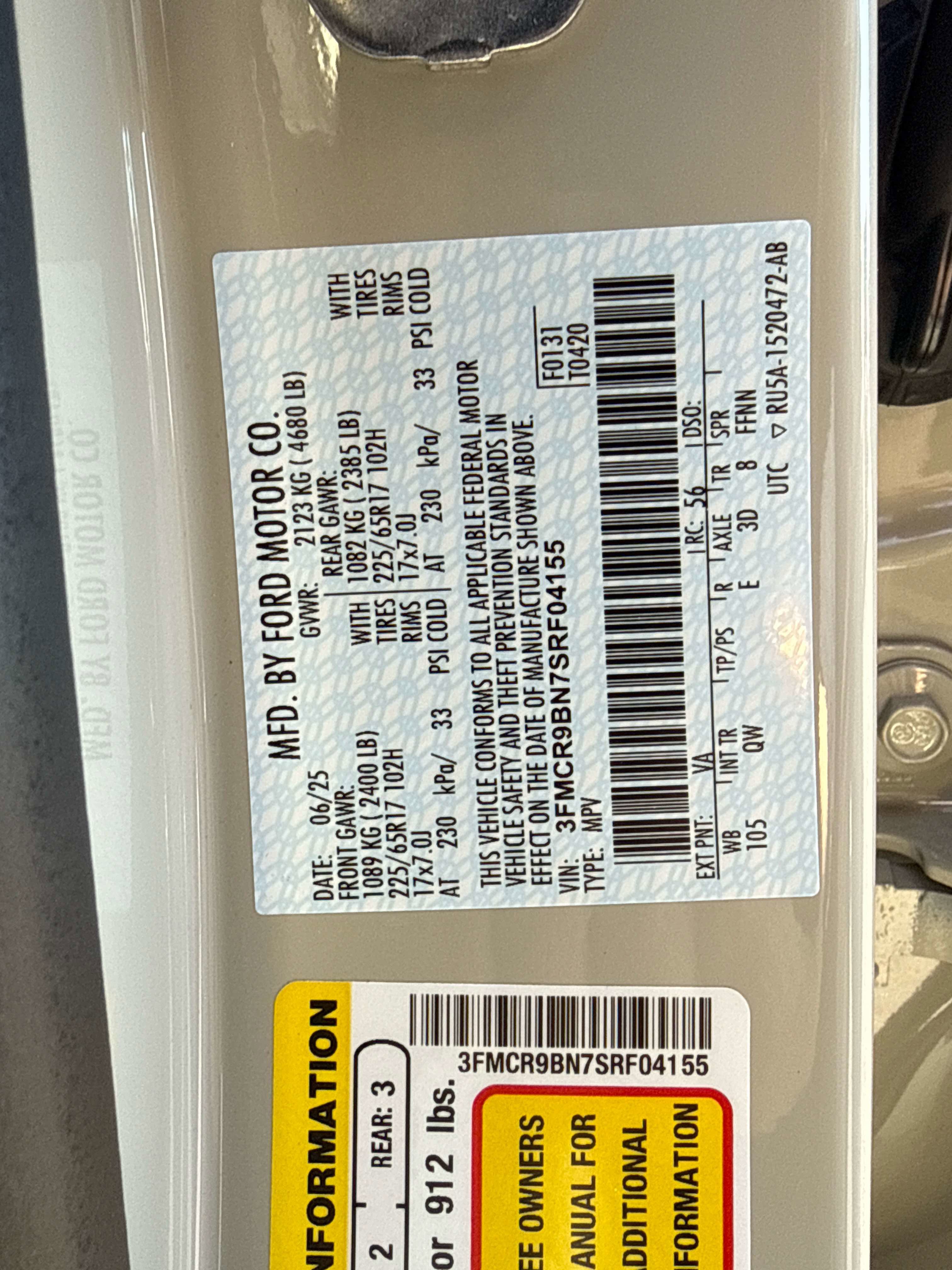 Used 2025 Ford Bronco Sport Big Bend w/ Convenience Package image 28