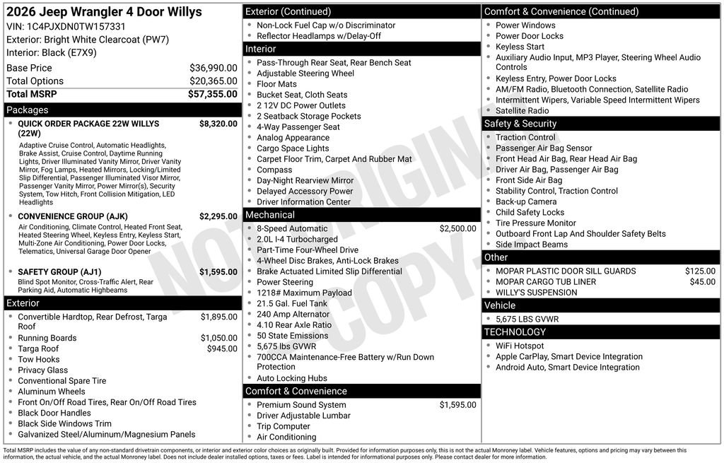 New 2026 Jeep Wrangler Unlimited image 2