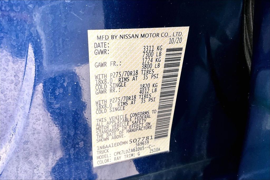 Used 2021 Nissan Titan PRO-4X w/ Off Road Protection Package image 39