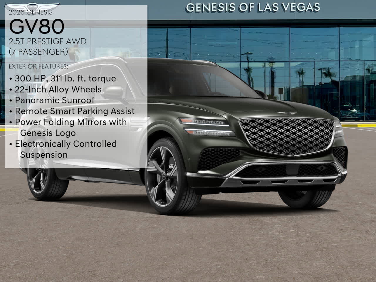 New 2026 Genesis GV80 2.5T Prestige image 3