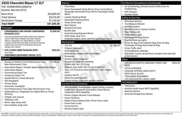 Used 2020 Chevrolet Blazer LT image 7