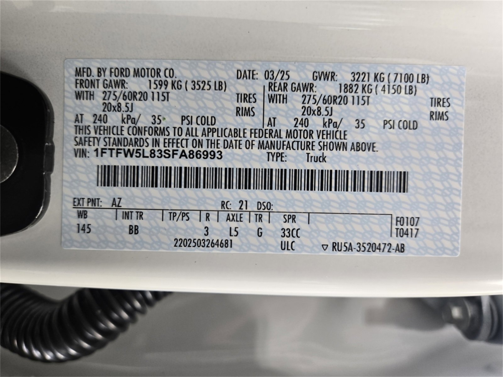 New 2025 Ford F150 Lariat w/ Equipment Group 501A Mid image 17