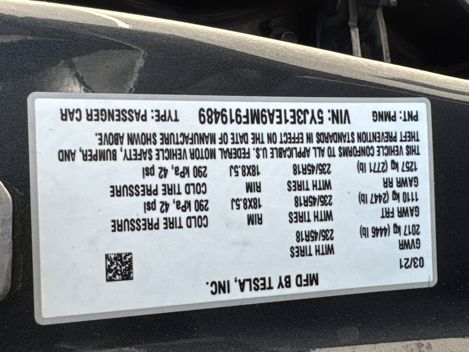 Used 2021 Tesla Model 3 Standard Range Plus image 34