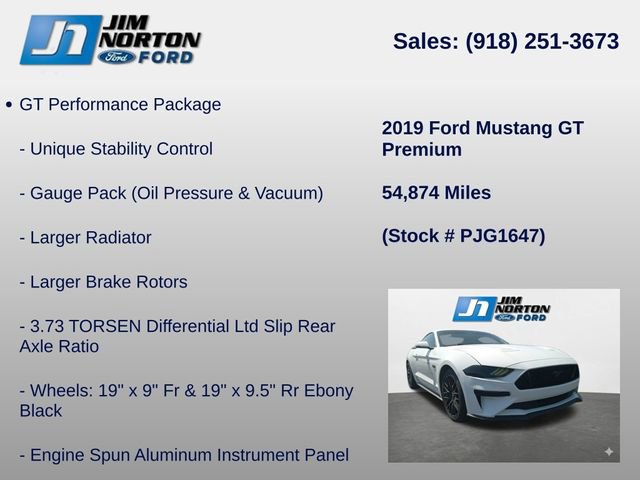 Used 2019 Ford Mustang GT Premium w/ GT Performance Package RWD image 14