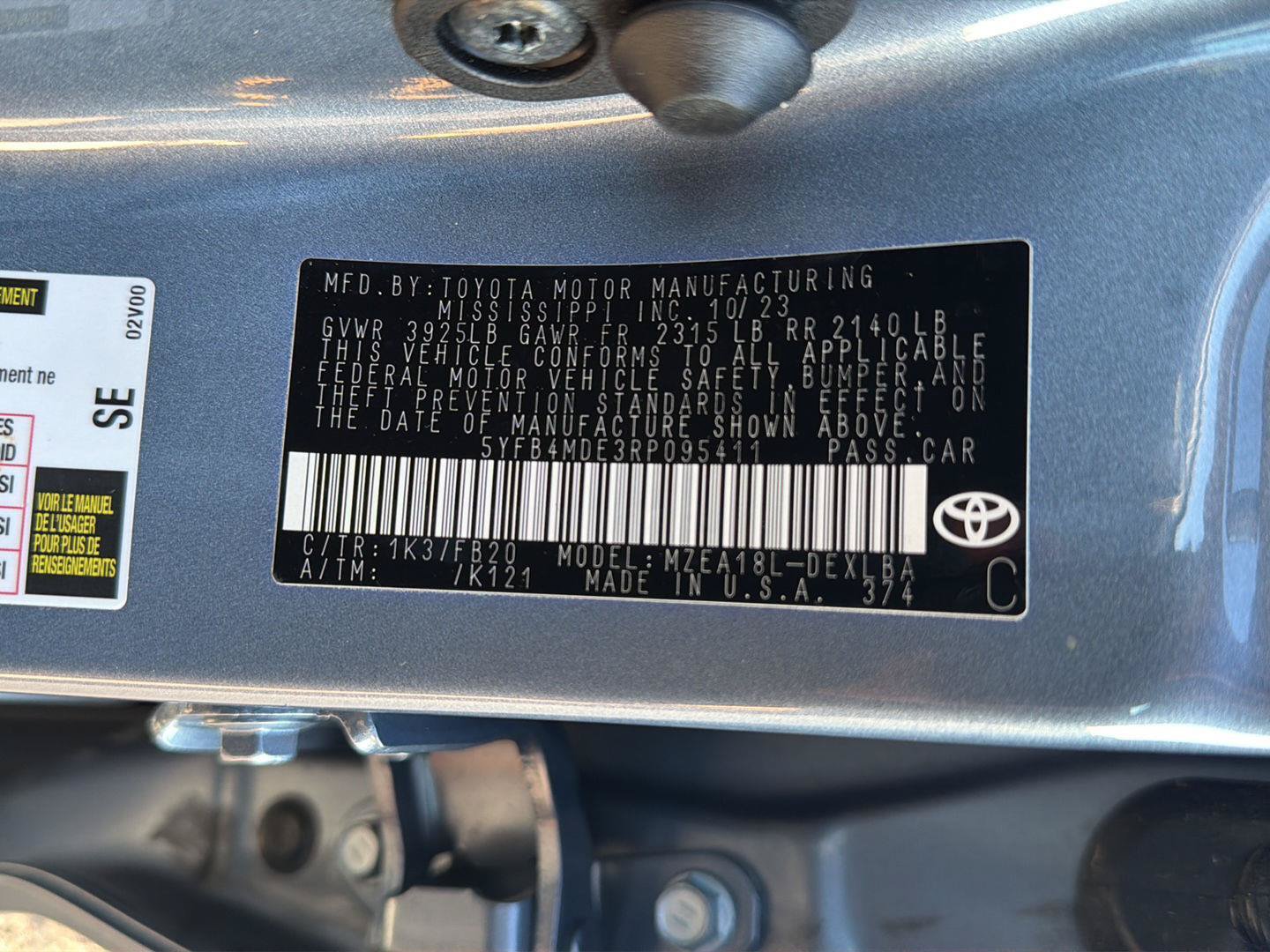 Certified 2024 Toyota Corolla LE FWD image 39