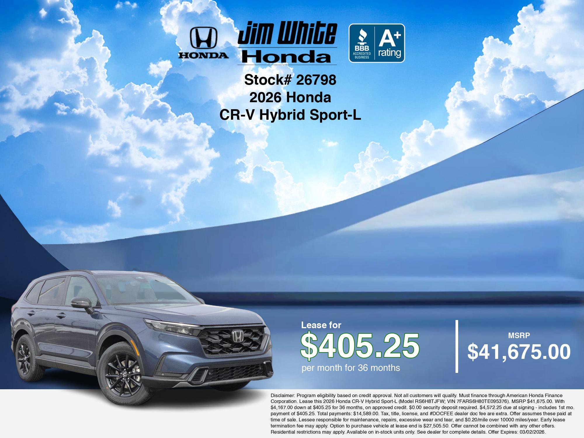 New 2026 Honda CR-V Sport-L image 3