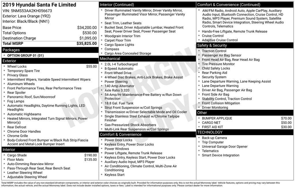 Used 2019 Hyundai Santa Fe Limited FWD image 30