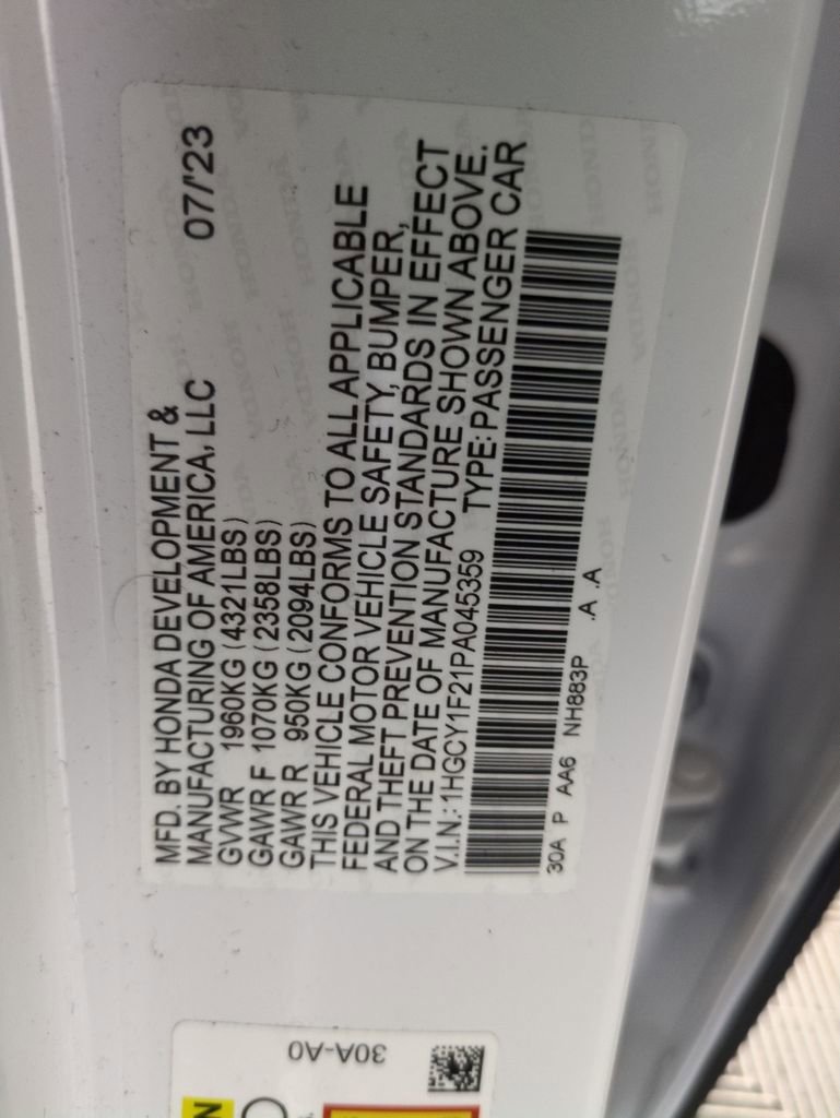 Certified 2023 Honda Accord LX image 32