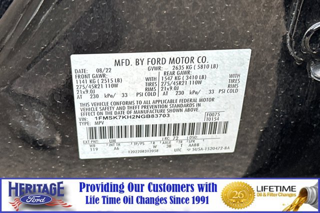 Certified 2022 Ford Explorer ST-Line w/ Class IV Trailer Tow Package image 31