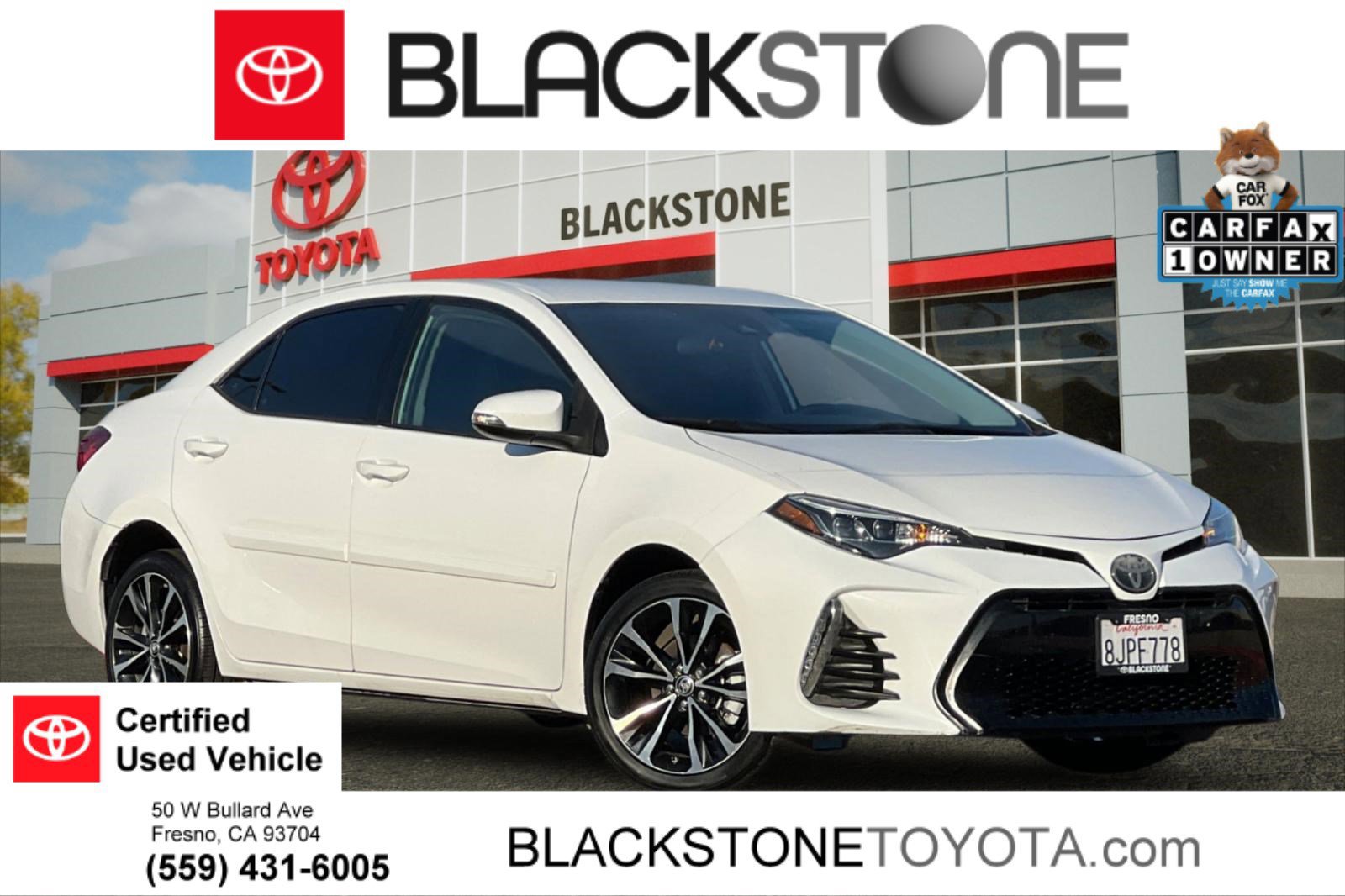 Certified 2019 Toyota Corolla L