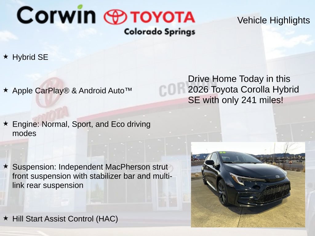 Used 2026 Toyota Corolla Hybrid Sedan image 7