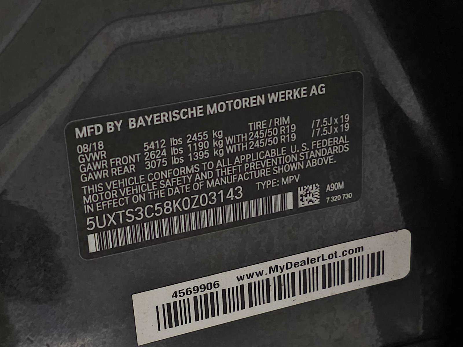 Used 2019 BMW X3 M40i w/ Premium Package AWD/4WD image 39