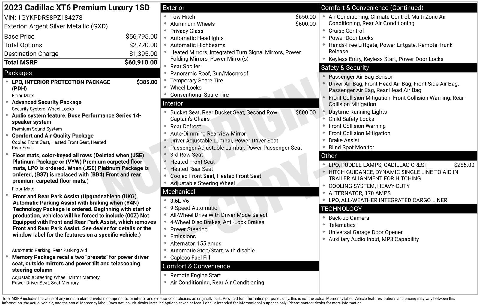 Certified 2023 Cadillac XT6 Premium Luxury AWD/4WD image 7