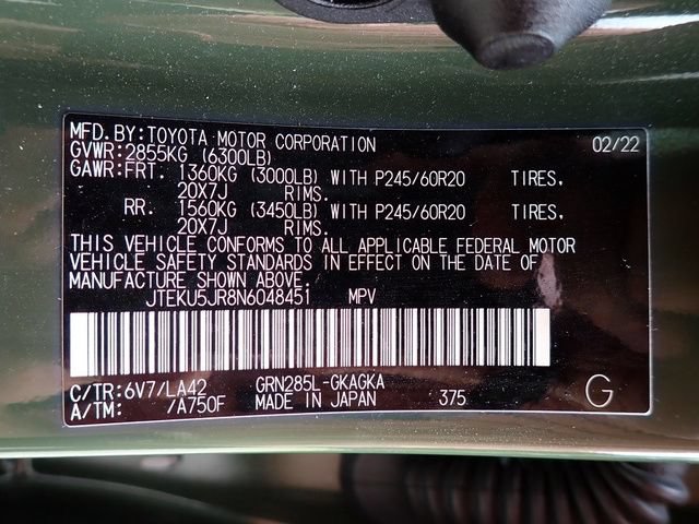 Certified 2022 Toyota 4Runner Limited AWD/4WD image 13