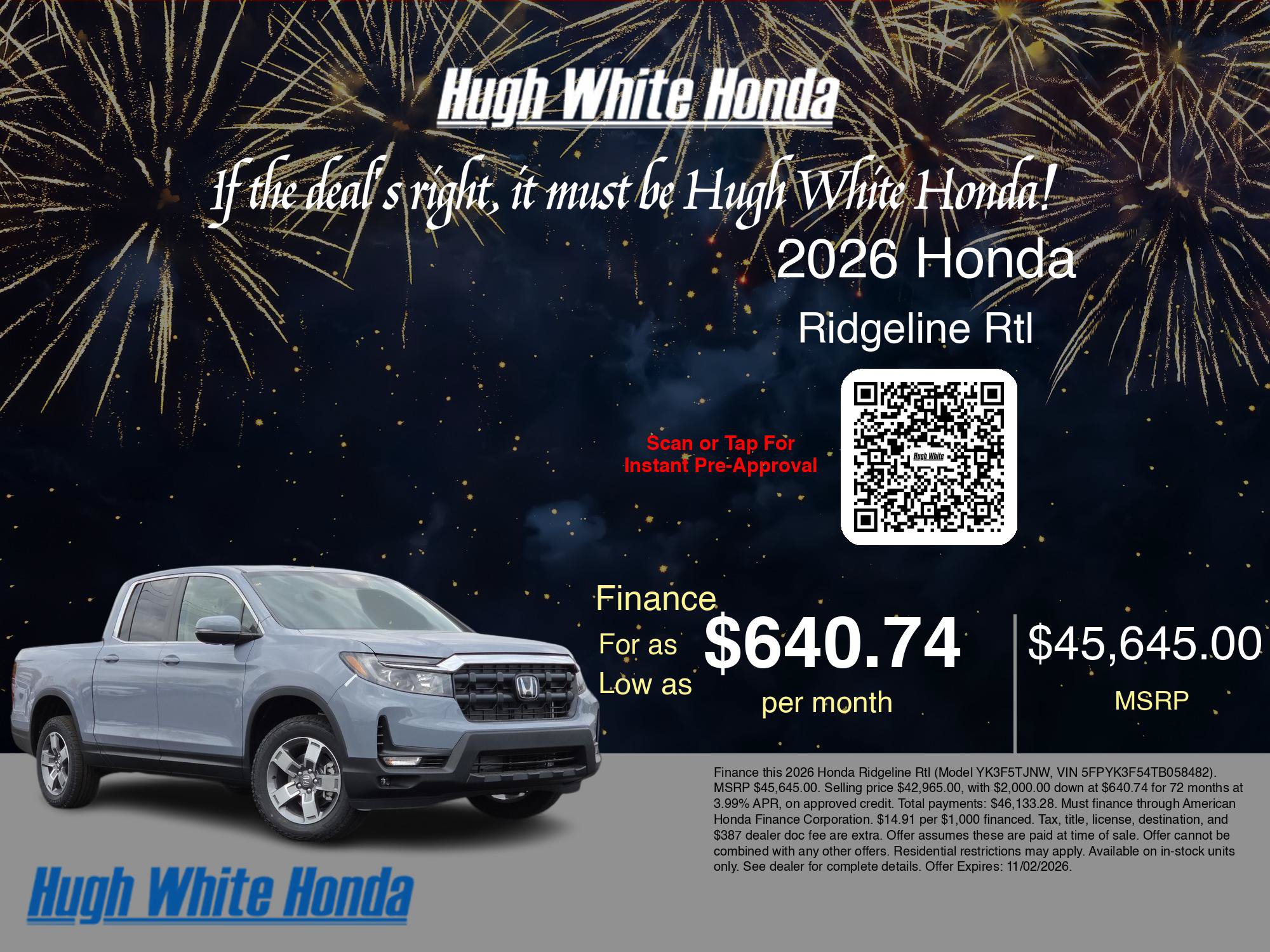 New 2026 Honda Ridgeline RTL image 9