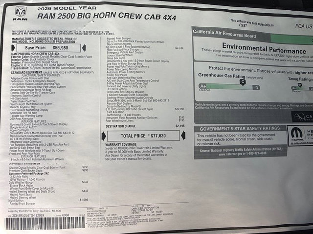 New 2026 RAM 2500 Big Horn image 32