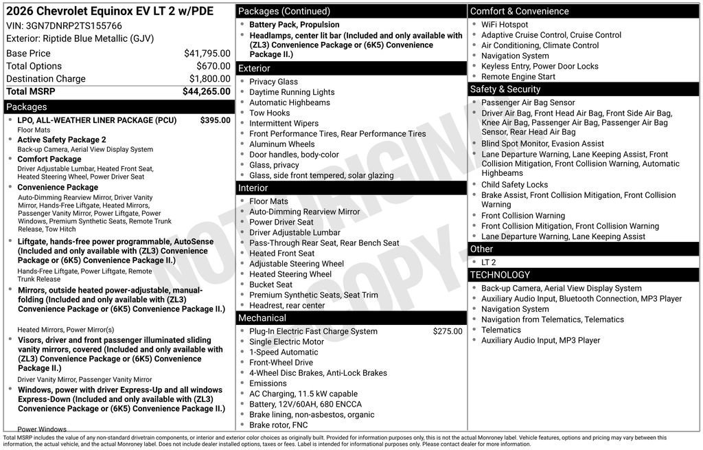 New 2026 Chevrolet Equinox EV LT image 10