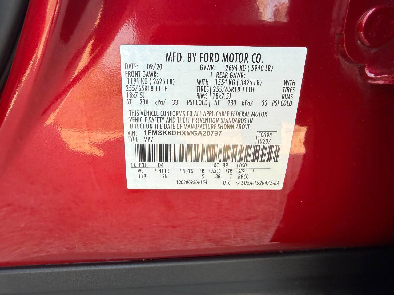 Used 2021 Ford Explorer XLT w/ Equipment Group 202A AWD/4WD image 21