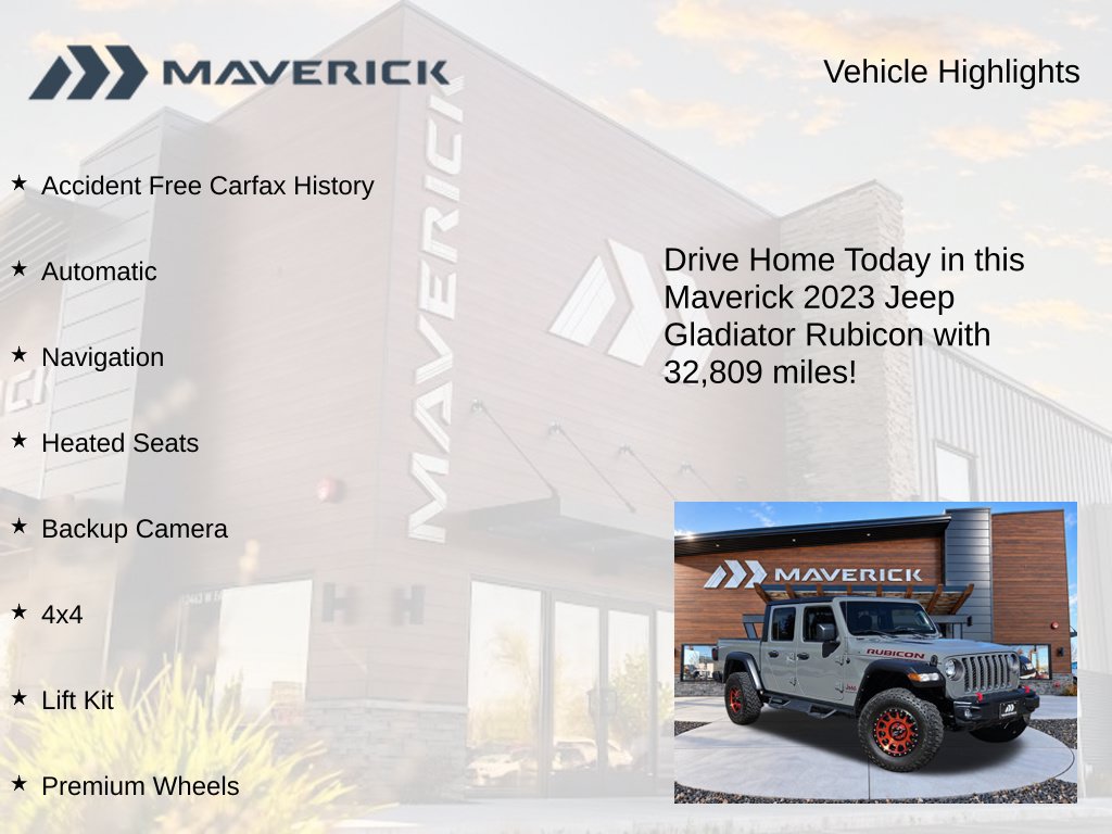 Used 2023 Jeep Gladiator Rubicon w/ Cold Weather Group AWD/4WD image 5