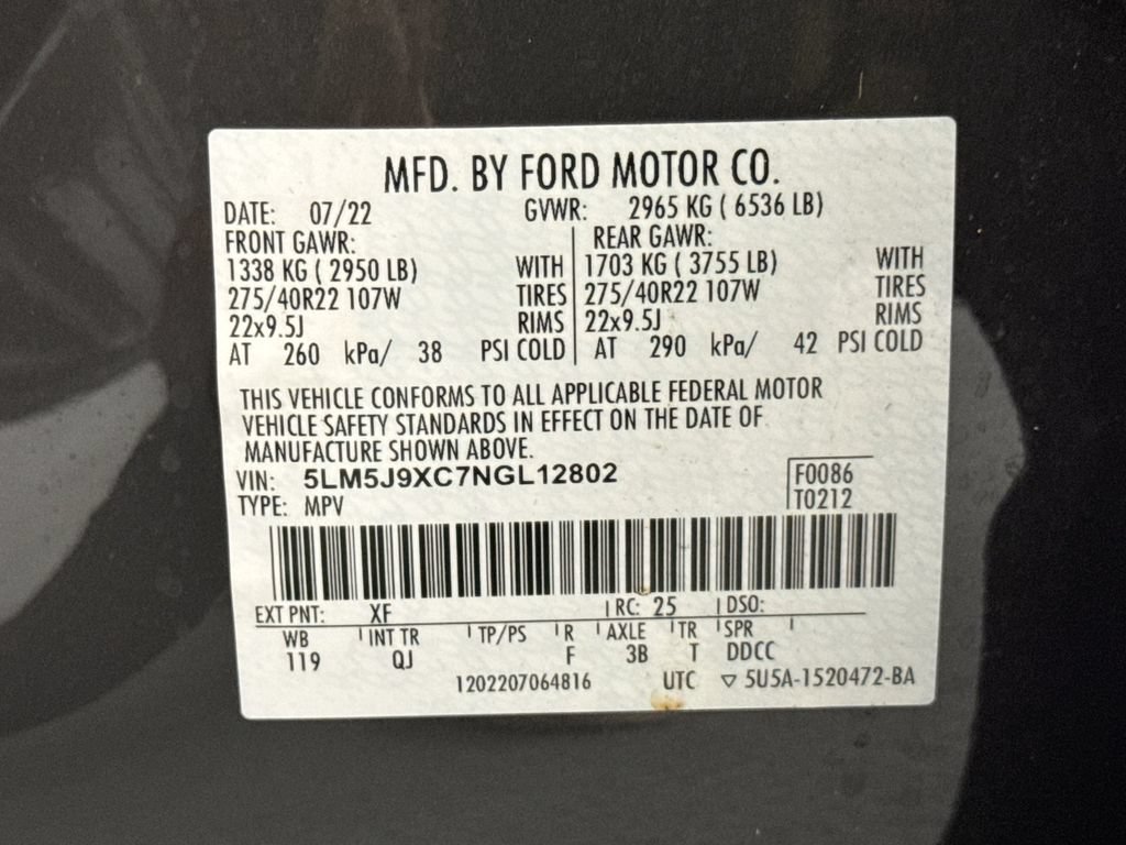 Used 2022 Lincoln Aviator Black Label AWD/4WD image 33
