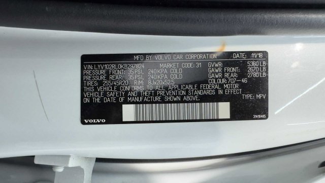 Used 2019 Volvo XC60 T5 Inscription w/ Protection Package AWD/4WD image 39