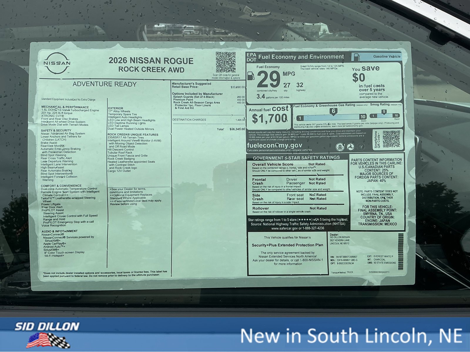 New 2026 Nissan Rogue SV image 13