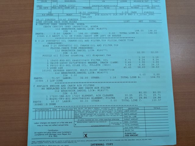 Certified 2025 Honda Civic LX image 33
