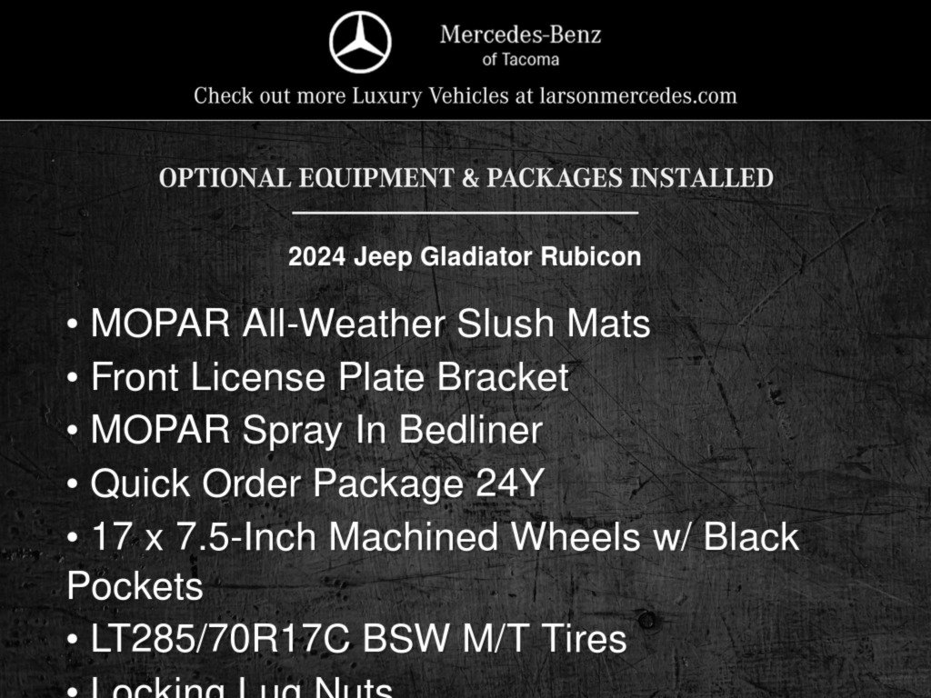 Used 2024 Jeep Gladiator Rubicon AWD/4WD image 12