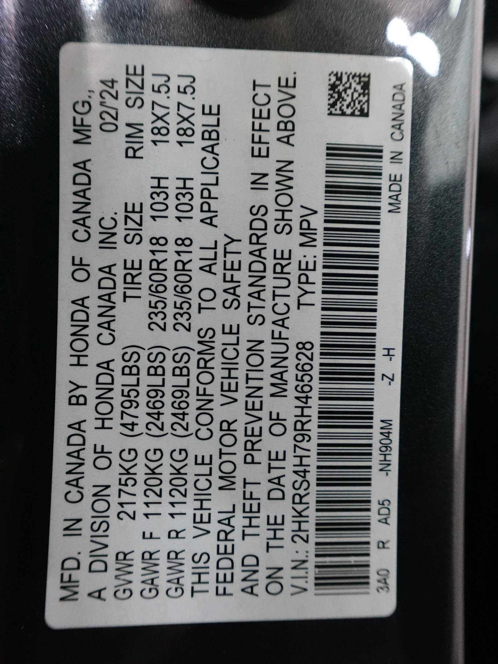 Certified 2024 Honda CR-V EX-L image 30