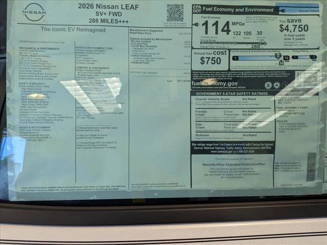 New 2026 Nissan Leaf SV+ image 16