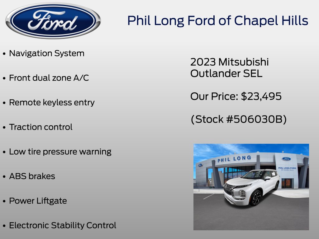 Used 2023 Mitsubishi Outlander SEL FWD image 40