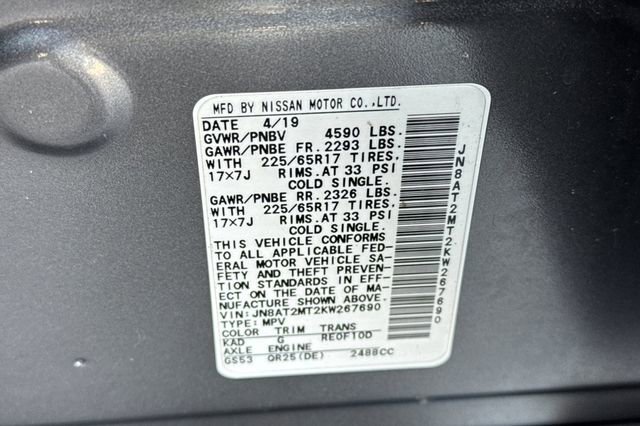 Used 2019 Nissan Rogue S FWD image 55