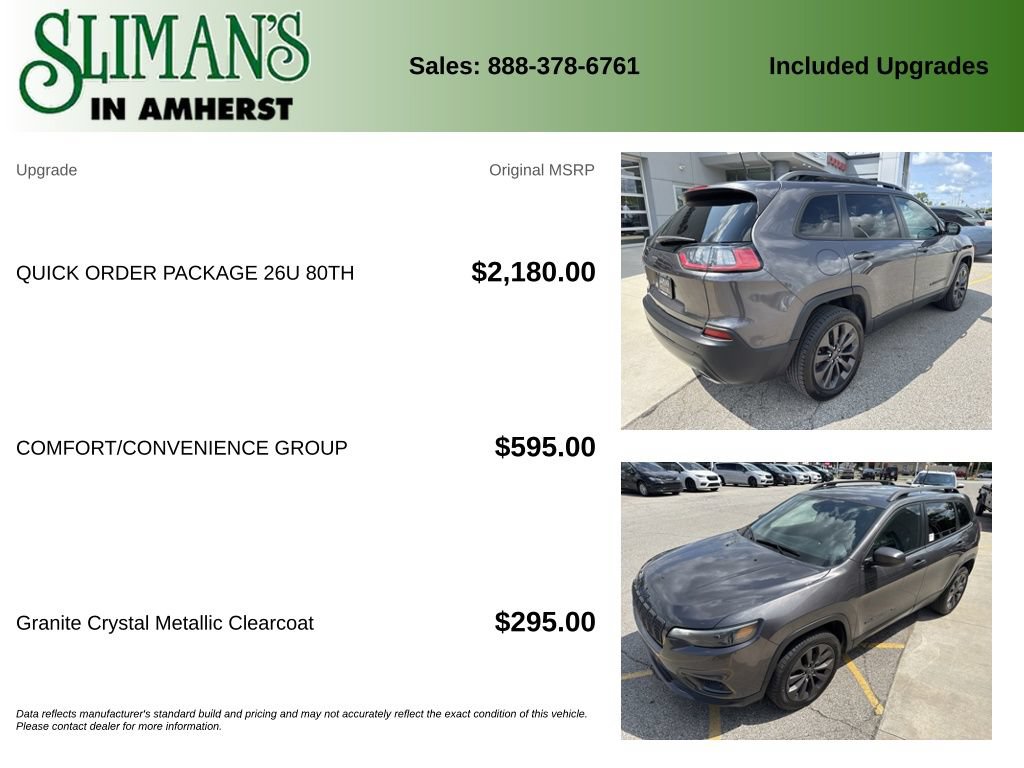 Used 2021 Jeep Cherokee Latitude Lux 80th Anniv w/ Quick Order Package 26U 80TH AWD/4WD image 11