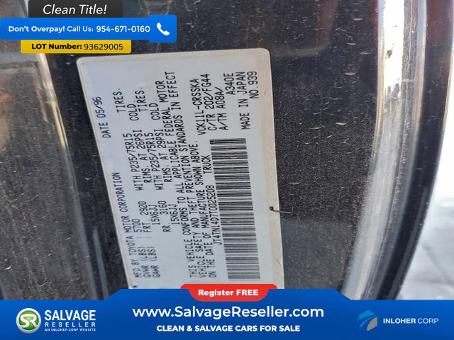 Used 1996 Toyota T100 SR5 image 16