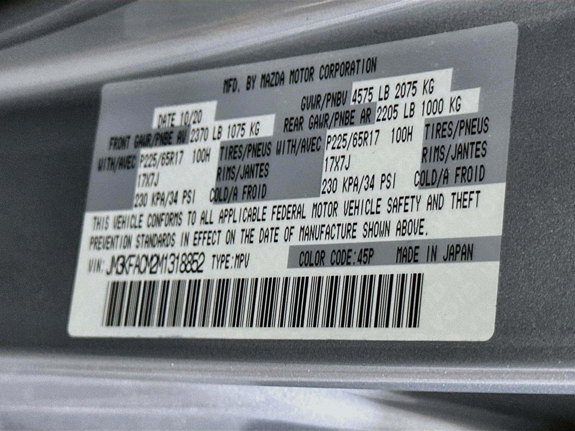 Used 2021 MAZDA CX-5 Touring FWD image 12