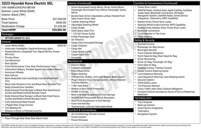 Certified 2023 Hyundai Kona SEL image 10
