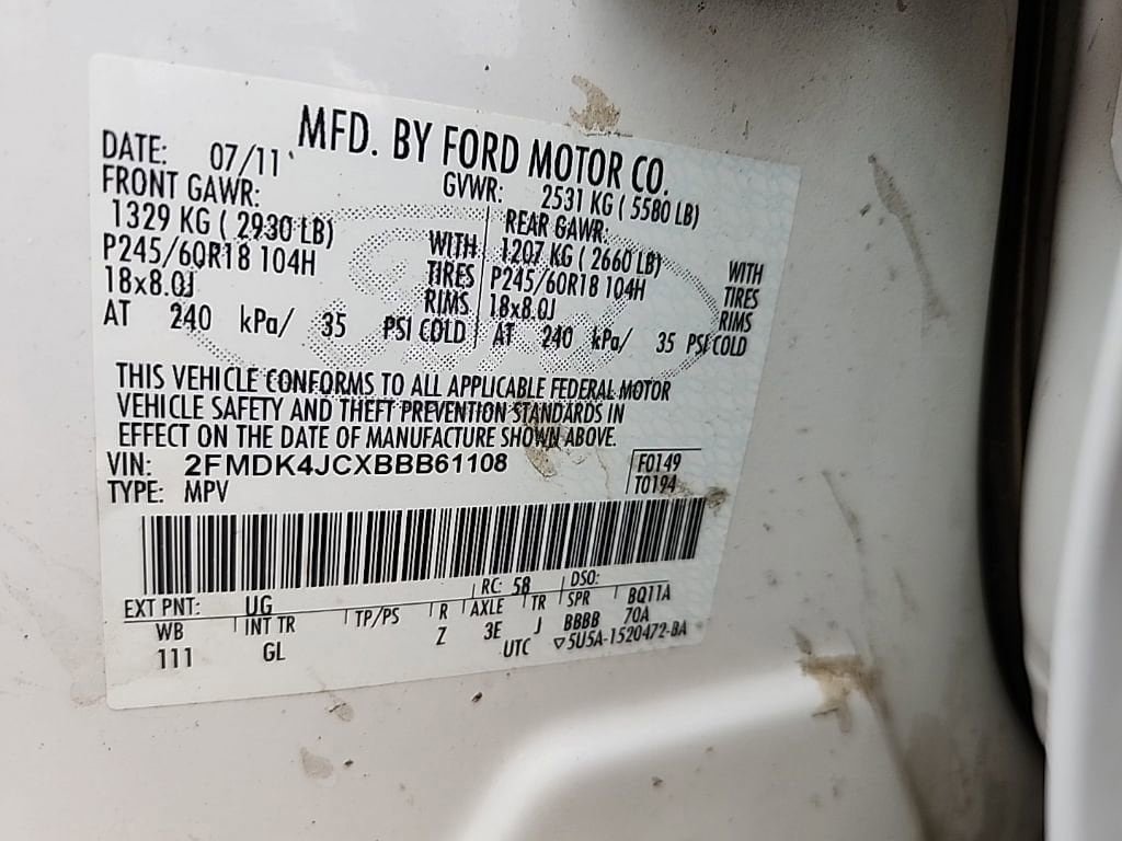 Used 2011 Ford Edge SEL w/ 202A Rapid Spec Order Code AWD/4WD image 45