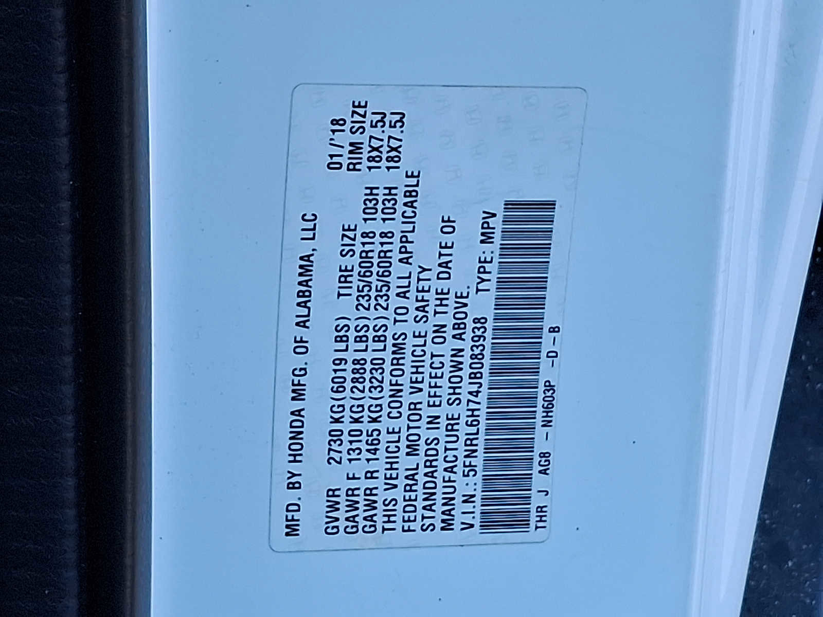 Used 2018 Honda Odyssey EX-L image 27