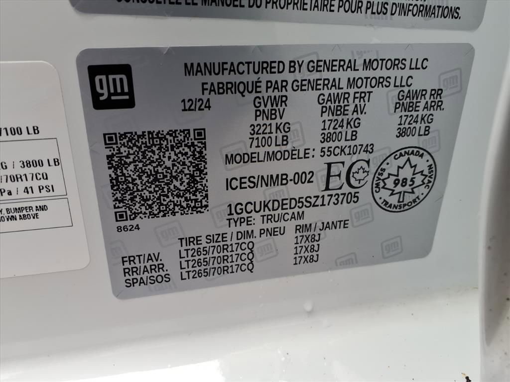 Used 2025 Chevrolet Silverado 1500 LT w/ Work Truck Package image 35